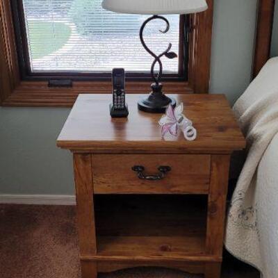 wood end table