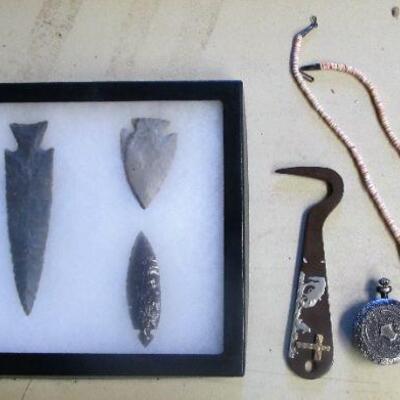 Native American Arrowheads.