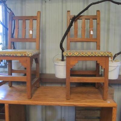 Vintage solid wood - mission southwest chairs