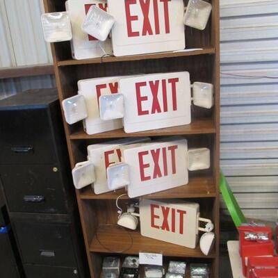 Commercial fire exit signs