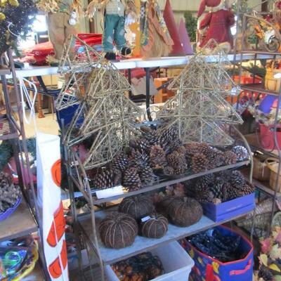 HUGE HOLIDAY SELECTION - Including Christmas, Halloween, Thanksgiving, etc. Also 5 beautiful metal folding bakers racks - won't last...