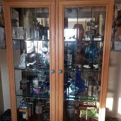 Curio cabinet in great condition, contents sold separately