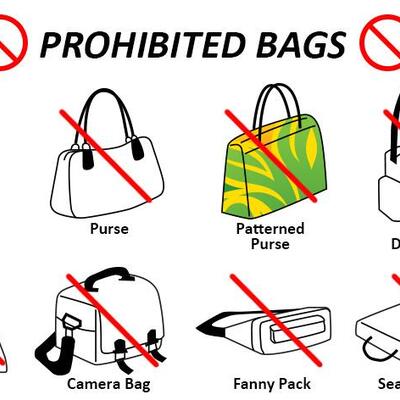 No bags Allowed