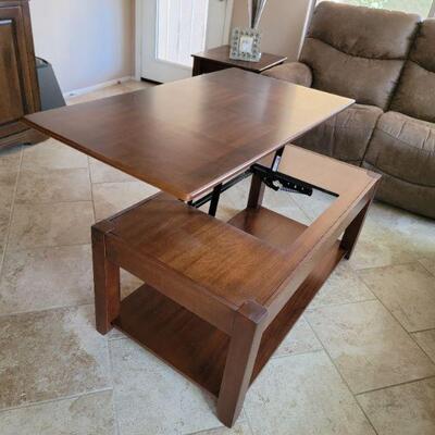 asymmetric wood table