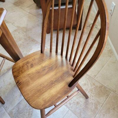 Wood chair detail for dining table set