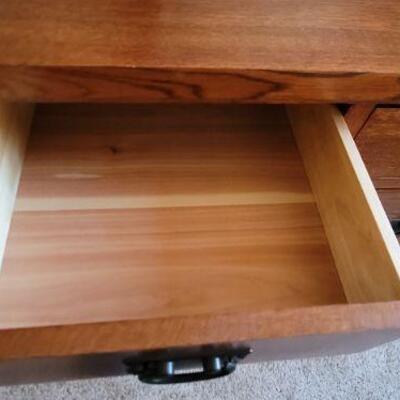 Wooden drawer detail