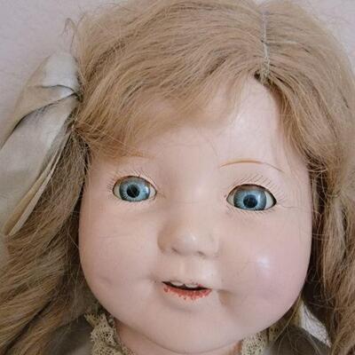 Vintage doll face detail