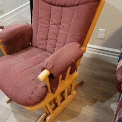 Padded rocking chair