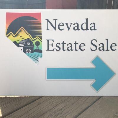 Nevada Estate Sale Directional Signage