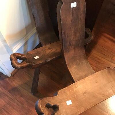 Antique Birthing Chairs