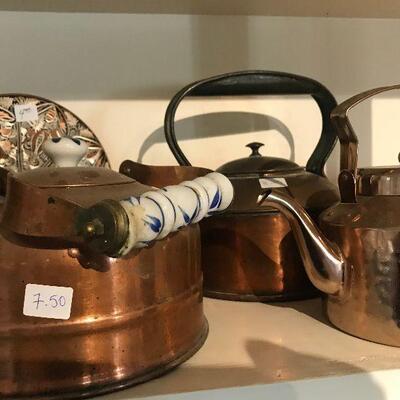 Antique Copper Kettles