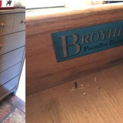 Mid-Century Bedroom Set - Dresser, Chest and king headboard by Broyhill
