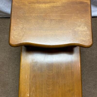 Pair Vintage 1964 2-Tier End Tables - 28"D x 24"H x 18"W - $60 & $40 (needs some TLC) or $80 Both