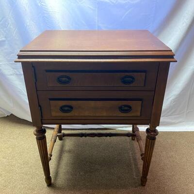 Sears Roebuck Co. Franklin Rotary Sewing Machine & Table - 18"D x 25"W x 31"H (Closed) 18"D x 48"W x...