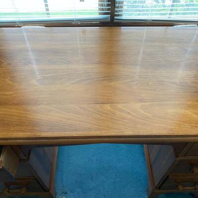 Solid Wood Desk - 45.5"W x 29"H x 25"D - $75