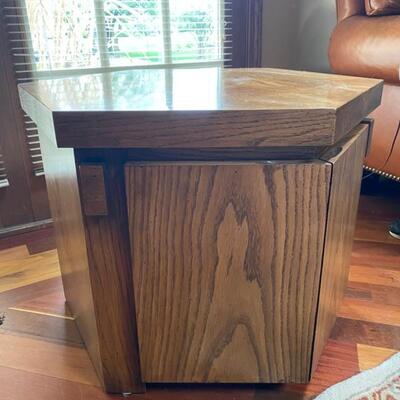 Pair Lane Furniture Hexagon End Tables - 30.5"D x 26"W x 21.5"H - $40 each