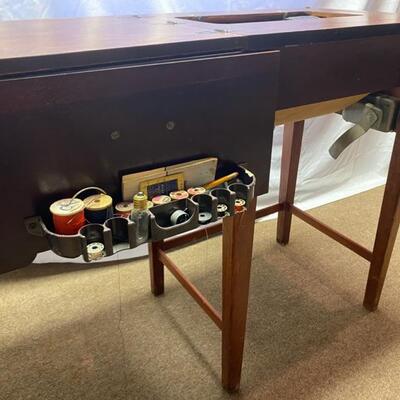 Stitchmaster Super Deluxe Sewing Machine & Table - 31"H x 21"W x 18"D (Closed) 30"H x 48"W x 18"D...