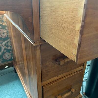 Solid Wood Desk - 45.5"W x 29"H x 25"D - $75