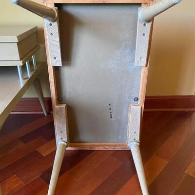 Pair MCM 1958 Two-Tier Atomic End Tables - 30"D x 24"H x 18"W - $80 Each or $150 Pair