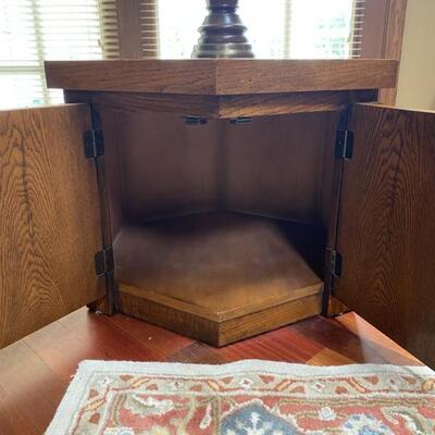 Pair Lane Furniture Hexagon End Tables - 30.5"D x 26"W x 21.5"H - $40 each