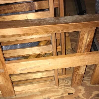 Solid wood futon frame