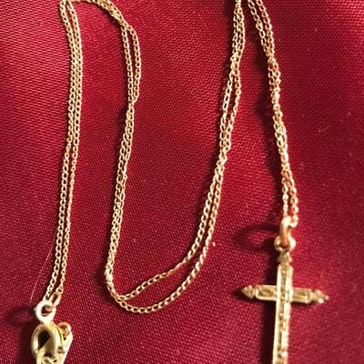 10K Necklace & cross