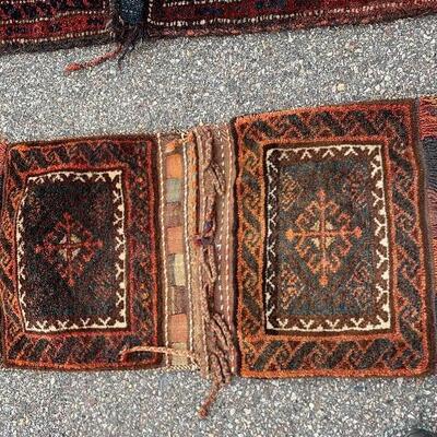 Intricate small prayer rugs