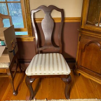 4 of these mahogany upholstered chairs
