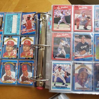 This is one of 6 binders that are at least 90% full of baseball cards