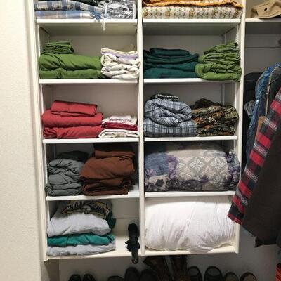 linens in master bedroom closet
