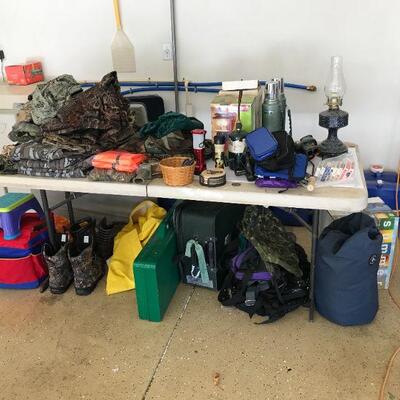 hunting and camping gear