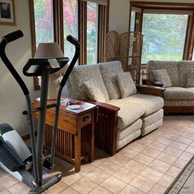 Exercise at home! Recliner love seat & regular 