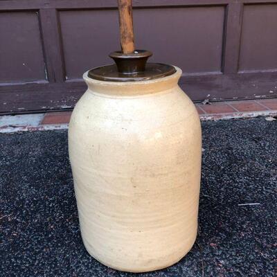 Butter Churn in Crock   View 1 of 2
