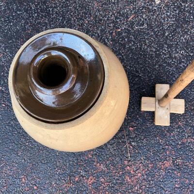 Butter Churn in Crock   View 2 of 2