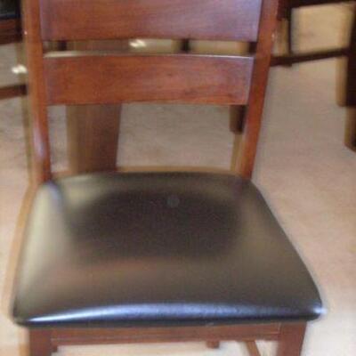 Mahogany upholstered dining chairs