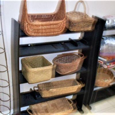 Baskets and shelf