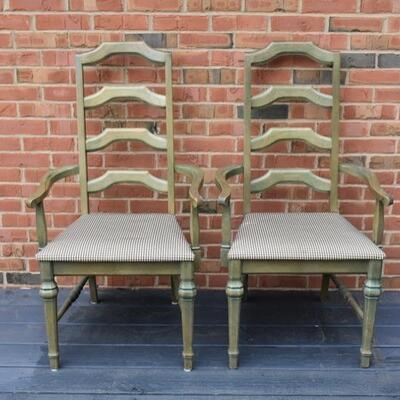 Vintage ladder backed chairs 