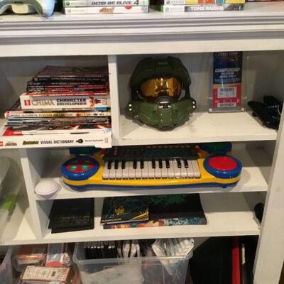 Game Books, Halo Master Chief Costume Helmet, Vintage CHICCO Keyboard Electronic Baby Orchestra Kids Child Piano Instrument, Pokemon...