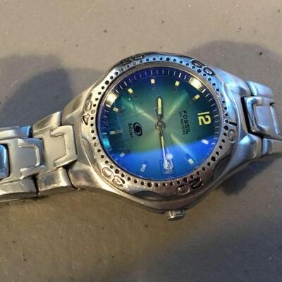 Fossil Blue 100 Meter Water Resistant Watch