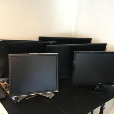5 Monitors, Children's Books, Dictionaries, Misc Electronic Cords and Accessories 