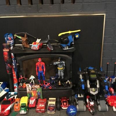 Action Figures, Action Vehicles, and Toy cars.