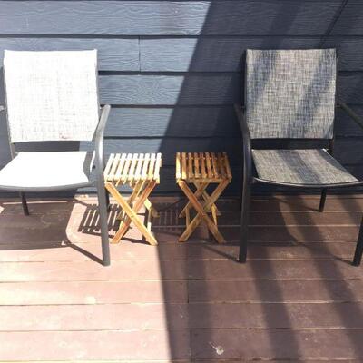 Patio Arm Chairs and IKEA Folding Garden Tables