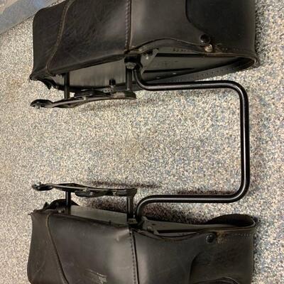 Saddle Bag For A Harley Deuce Motorcycle 
