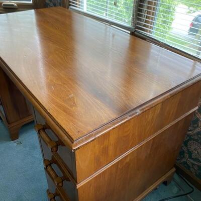 Solid Wood Desk - 45.5"W x 29"H x 25"D - $75