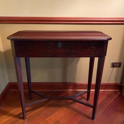 2003 Bombay One-Drawer Accent table - 31"H x 30"W x 15"D - $110