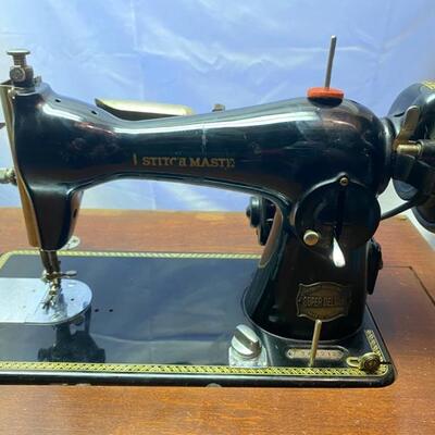 Stitchmaster Super Deluxe Sewing Machine & Table - 31"H x 21"W x 18"D (Closed) 30"H x 48"W x 18"D...