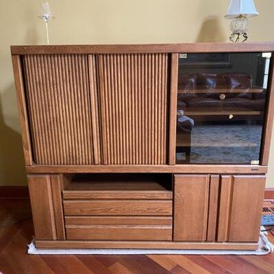 Palliser Entertainment Unit - 57"W x 51"H x 20.5"D - $60