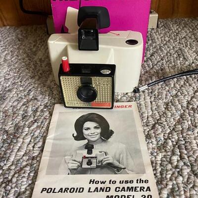 Polaroid land camera with box and instructions 