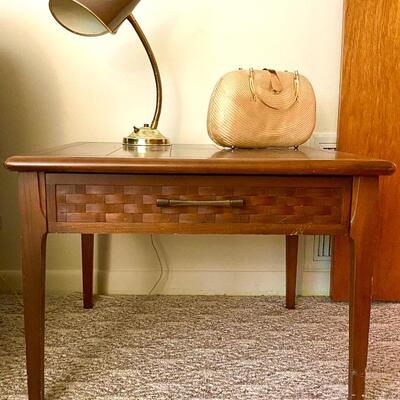 Mid century table and lamp
