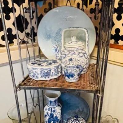 Blue delft and Asian china
